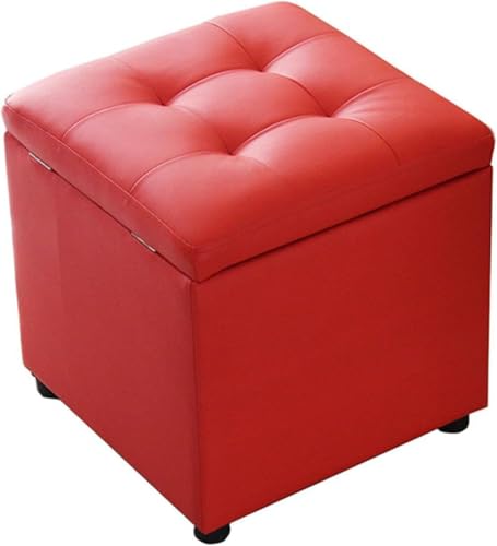 Pouf polyvalent avec couvercle amovible et coffre de rangement carré - 8