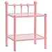 vidaXL Szafka nocna, różowo-przezroczysta, 45 x 34,5 x 60,5 cm