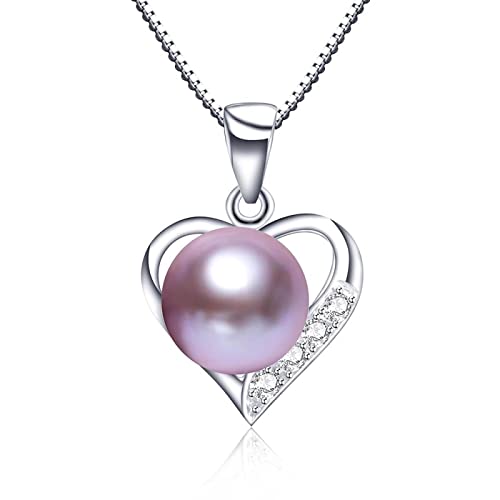 Collier pendentif perle d'eau douce et cristal naturel pour femme