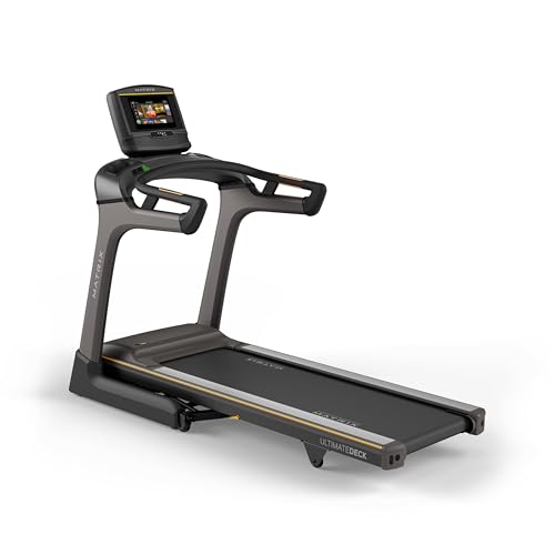 Matrix Fitness TF50 Treadmill with XER | 10" Touchscreen (WiFi+BT) | Club-Quality Folding Treadmill for Running, 5K & Marathon | Heavy-Duty Frame, Extra-Thick 20"x60" Deck, Industrial Cushioning