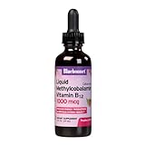 Bluebonnet Nutrition Liquid Cellular Active Methycobalamin Vitamin B12, 1000 mcg, For Cellular Energy Production and Nervous System Health, Soy-Free, Gluten-Free, Dairy-Free, Vegan, 2OZ, 59 Serving