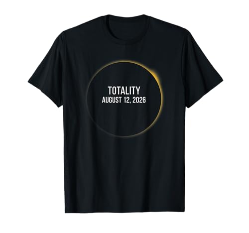Eclipse Solar Total 2026 Totality Spain Camiseta
