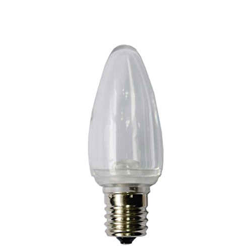 Cool White C9 Smooth LED Bulb Transparent Lens - Retro Christmas Light
