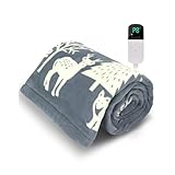 BAYATA 電気毛布 可愛い 掛け敷き兼用【2025冬革新版・188x130cm 2分速暖】12Hタイマー 8段階温度調整 セミダブル 省エネ 節電 90W 速暖 恒温加熱 電気ブランケット 電気毛布洗える ダニ退治 2h自動オフ AI過熱保護機能 両面使え 肩掛け 膝掛け ダブル 抗菌防臭 電気敷毛布 暖房器具 防寒対策 厚手生地 キャンプ オフィス 車中泊 ギフト PSE認証済み 2年保証