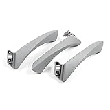 325 328 330 335 XIAOPING Maniglia interna della porta Adatta for BMW 3 Series 2005 2006 2007 2008 2009-2012 E90 E91 328 330 335 320 grigio beige nero a sinistra destra (Color : Gray(one the left))