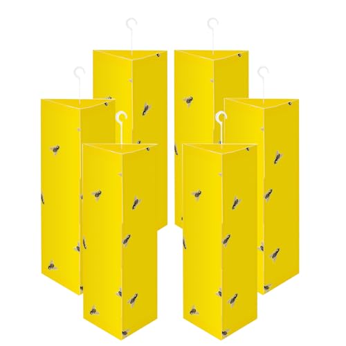 6 Pack Fly Catcher,Indoor Hanging Fly Trap,Non Toxic Home Pest Control