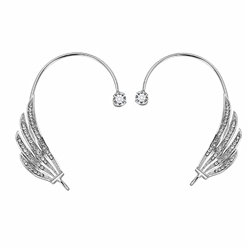 2PCS Women's Clip-On Earrings Hook Without Pierced Ear Bone Clips