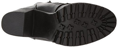 Soda Malia Round Toe Stacked Lug Heel Lace Up Ankle Booties4