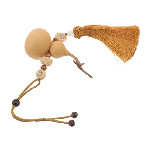 Pendentif de voiture gourde naturelle déco miroir style chinois fait main