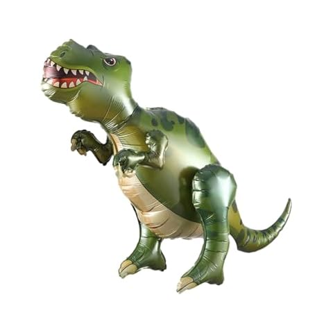 3D Green Tyrannosaurus Rex Foil Balloon Cover
