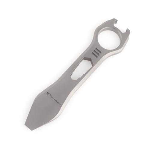 Hamans Titanio EDC Leva Bar Multi Strumento Apribottiglie Estrattore Chiodo Piede di porco Cacciavite Dimensioni Compatte EDC Multi Tool