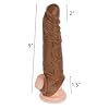 2025 Huge 9 inch Soft Realistic Sleeve Extender Sheath for Men Male Enhancement Extension Sleeve Massage for Length and Girth Enhancement Brown #1