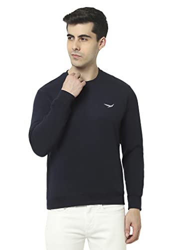 Image of HiFlyers Men's Cotton Blend Casual Crew Neck Sweatshirt