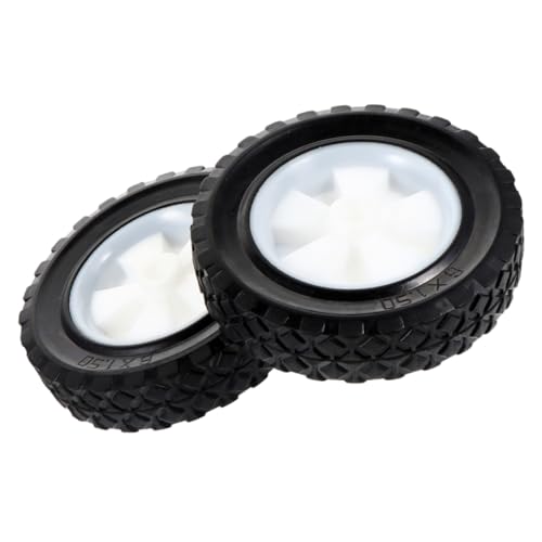 Levemolo 2stücke Rasenmäherrad Gummi Robuste Stumm Handrasenmäher Und Gartengeräte Langlebige Ersatzräder Für Vielseitige Anwendungen