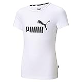 Normale Passform Puma Mädchen T-shirt, Puma White, 116