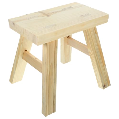 TOGEVAL Massivholz Tritthocker Originalholz Farbe