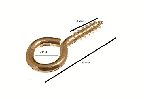 ONESTOPDIY.COM EB Lot de 4000 crochets fermés 3,5 x 30 mm Taille n°6
