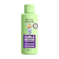 Garnier Fructis Curls Method Pre-Shampoo Treatment, for Wavy, Curly & Coily Hair, Detangles & Preps Hair for Wash, Enriched with Hyaluronic Acid & Shea Butter, No Silicones, 200ml