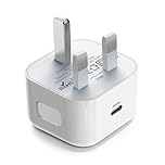 USB C Plug, PD 20W Fast Charge iPhone Charger USB C Power Adapter Wall Head Type-C Charging Adaptor UK Plug for iPhone 16 15 14 13 12 11 Pro Max Plus XS XR X 8 7, Pad Pro Air Mini, Galaxy and More