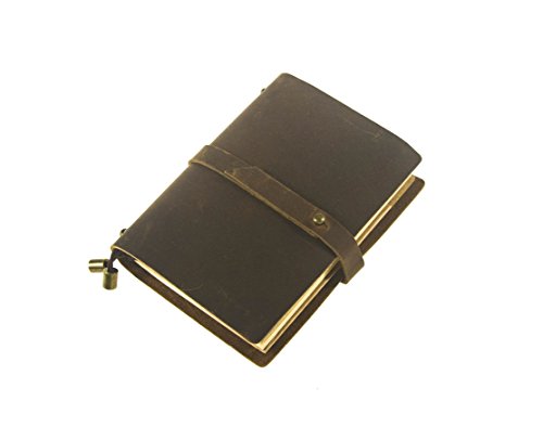 UNIQUE HM&LN Genuine Leather Journal Notebook, Refillable, Handmade Vintage, Fountain Pen Users, Perfect for Writing, Personalized Gift