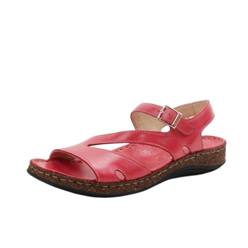 WALK & FLY - Sandalia 35580-VEL para: Mujer Color: Rojo Talla: 40