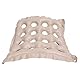 Ejoyous Aufblasbare Sitzkissen, 16 Löcher aufblasbare Druckkissen für Böden Dekubitus, Dekubitus Luft Stuhlkissen Stuhlkissen für Rollstuhl Reisen Outdoor Beige