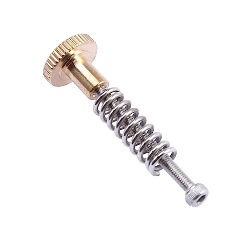 ULTECHNOVO 4 Pcs Metal Leveling Component Kit with Wear-resistant Screws, Springs, and Knob for 3d Printer Hot Bed and P