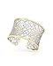 Kendra Scott Candice Cuff Bracelet for Women in Filigree, Fashion Jewelry, Rhodium-Plated