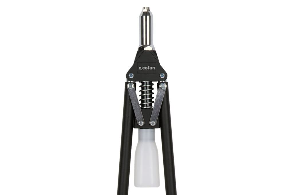 Cofan Remachadora profesional de dos brazos | Para remaches desde Ø 3,0/3,2 hasta Ø 6,4 mm | Para todo tipo de remaches