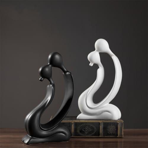 Figurine céramique couple pour rompre la monotonie d'un intérieur vide - 5