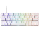 【国内正規品】MonsGeek(モンスギーク) FUN60 Ultra SP 有線モデル HEセンサー アルミボディ 0.01mm ラピッドトリガー対応 磁気スイッチ Akko Glare Magnetic Switch 英語配列 テンキーレス サイドプリント 有線8K ホットスワップ SnapKeys (SOCD)対応 ARGB対応 高コスパ ゲーミングキーボード White