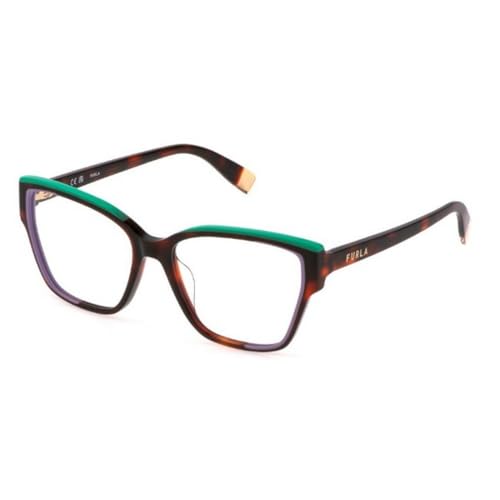 Lunettes de vue Furla VFU718 l'excellence du style italien écaille et rouge
