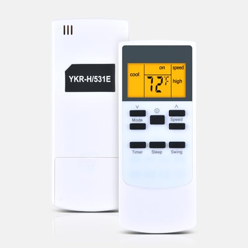 Télécommande YKR H 531E climatiseur portable écran LCD