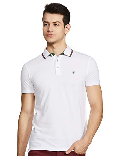 Image of JACK & JONES Men's Solid Slim fit Polo