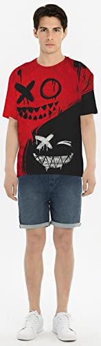 Keasmto 3D Print Cool T Shirts Graphic Design Casual Summer Short Sleeve Fashion Tees Shirt for Men Women4