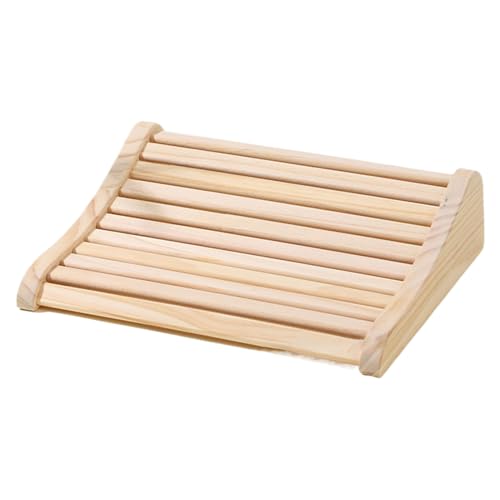 Generico in Legno - Poggiatesta per Sauna, Schienale per Sauna, Supporto Ergonomico per Il Collo con Flusso d'Aria E Base Antiscivolo, Cervicale Cavo per Spa Palestra Rilassamento Personale Med