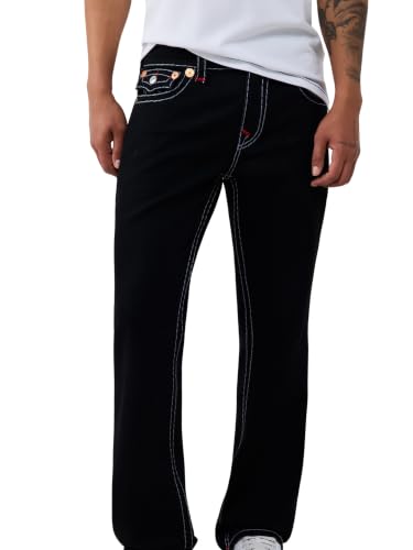 True Religion Men's Ricky Flap Pocket Bootcut Jeans | 2Sb Black Rinse | 36