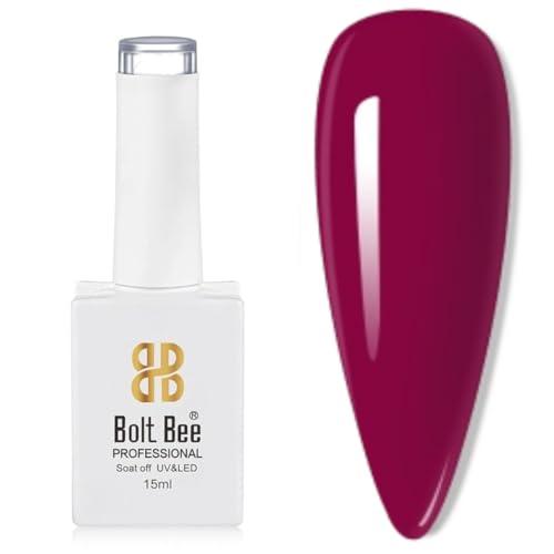 Image of Bolt Bee Color Gel Nail Polish Soak Off UV Gel DIY at Home Manicure Salon Nail Art (176, 15ml)