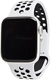 Apple Watch SE Nike Aluminium 44mm Silber Sportarmband Pure Platinum/schwarz
