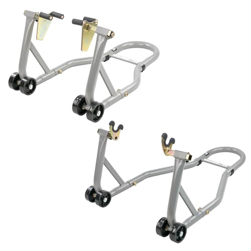 KCT Motorbike Stand, Heavy Duty Rear & Front Paddock Universal Spool Cradle Lift