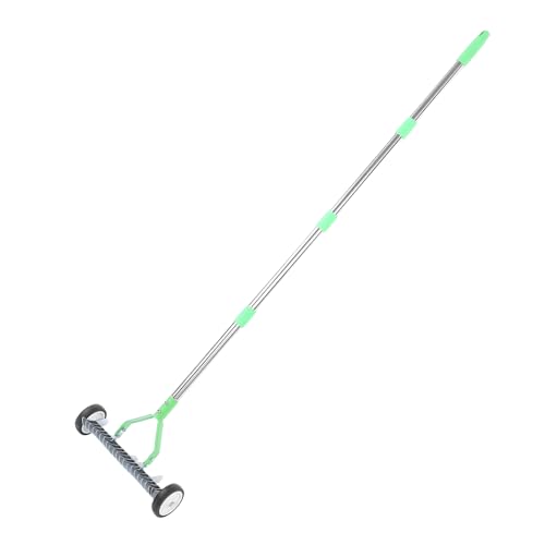 Generic Rastrillo de Paja para Césped, Herramienta Eficiente para el Cuidado del Césped, Rastrillo de de Metal para Jardineros Domésticos de Acero Inoxidable, 6 Piezas