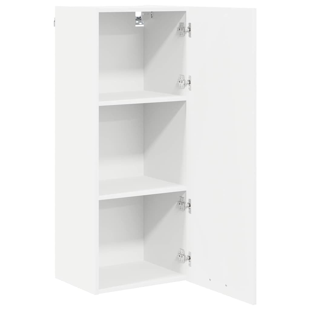 vidaXL Hängeschrank mit Speicher Weiß 40 x 31 x 100 cm Holzwerkstoff, Moderne Küchenschränke, rechteckig, viel Stauraum, langlebige Materialien, Coole Lösungen für Deine Wohnung