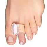 ZenToes Separadores de dedos de gel para superponer los dedos de los pies, paquete de 4 (brillante)