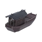 Artibetter Schwimmendes Kleiner Boot Modell aus Kunststoff, 9x3, 5x3cm