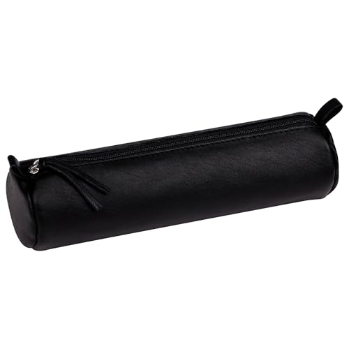 Clairefontaine 8320C - Trousse Scolaire Ronde Noire Ø5,5x22 cm en