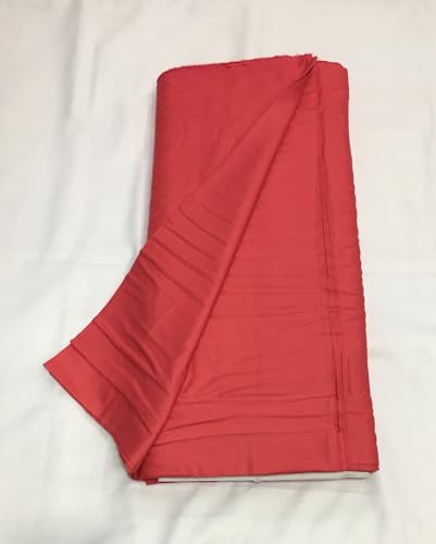 Image of BKRKJ Women's Rayon Cotton Unstitched Fabric by Meter for Sewing Suit Salwar Chudidar Patiyala Kurti Shirt Kameez Blouse Kurta Pyjama (Carrot,Gajri, 1 Meter)