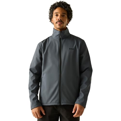 2 tasche inferiori Regatta Cera V - Giacca softshell da uomo, Tempesta Oscura, S
