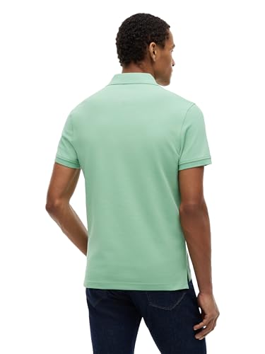 Image of Tommy Hilfiger Men's Short Sleeve Polo Shirts in Slim Fit with Stretch and Organic Pique Cotton