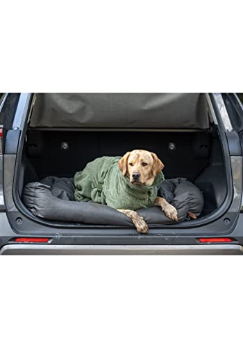 Rukka Pets Medea ECO Bademantel für Hunde Dunkel Olivgrün S
