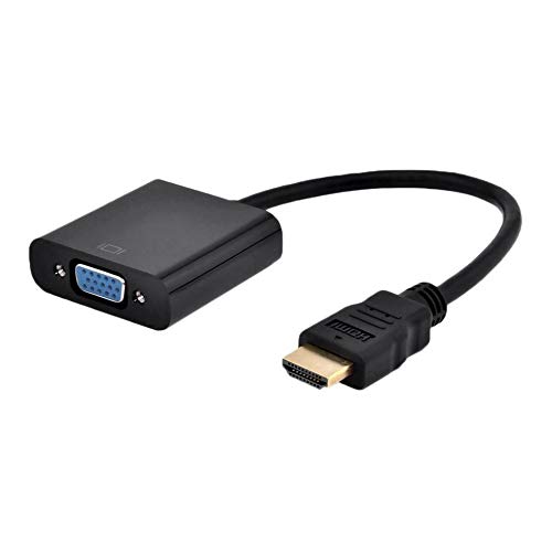 BlackUdragon Portable HDMI To VGA Video Converter Adapter Full HD 1080P VGA HDMI Male to Female Cable Cord for HDTV PC Laptop DVD